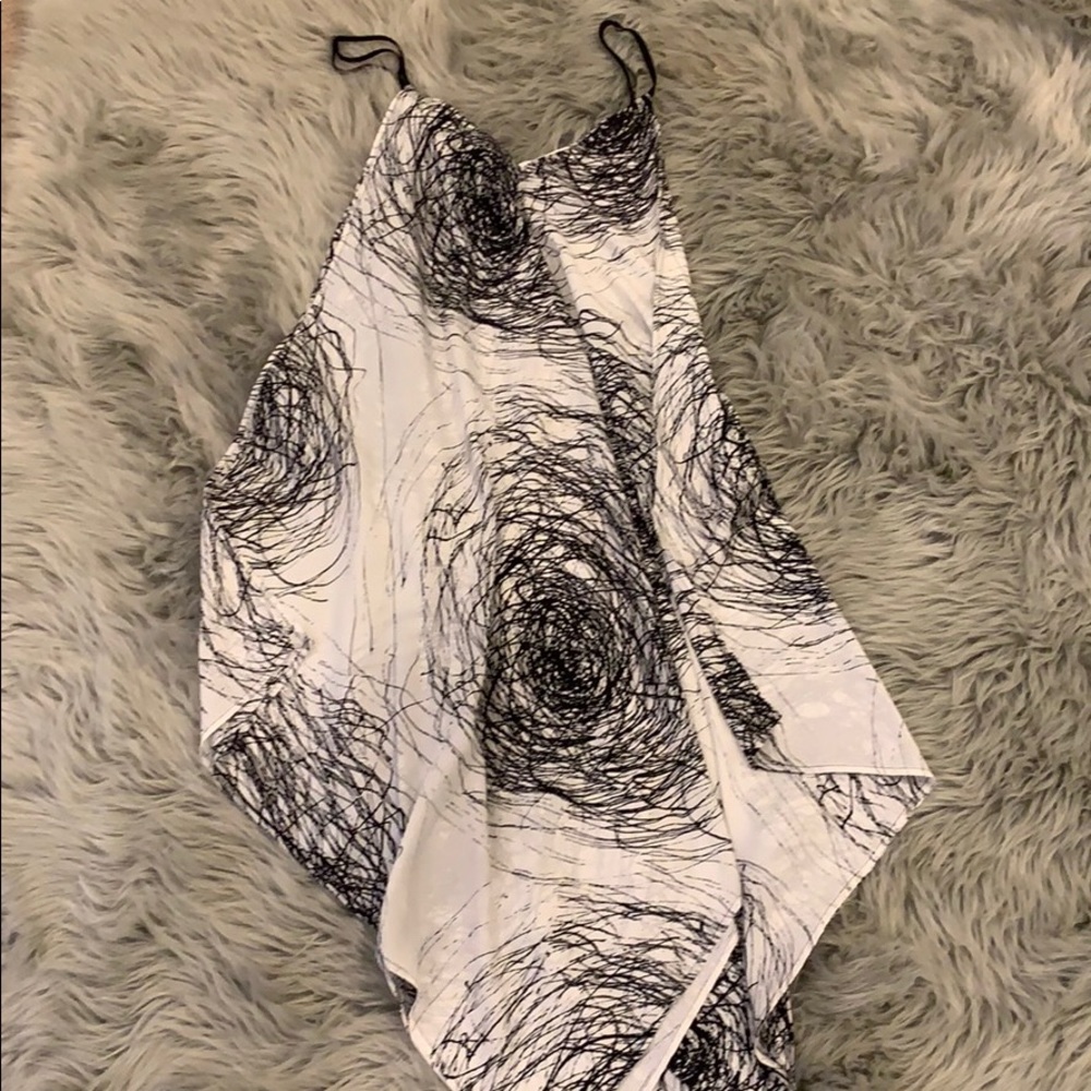 Asymmetric dress worn once